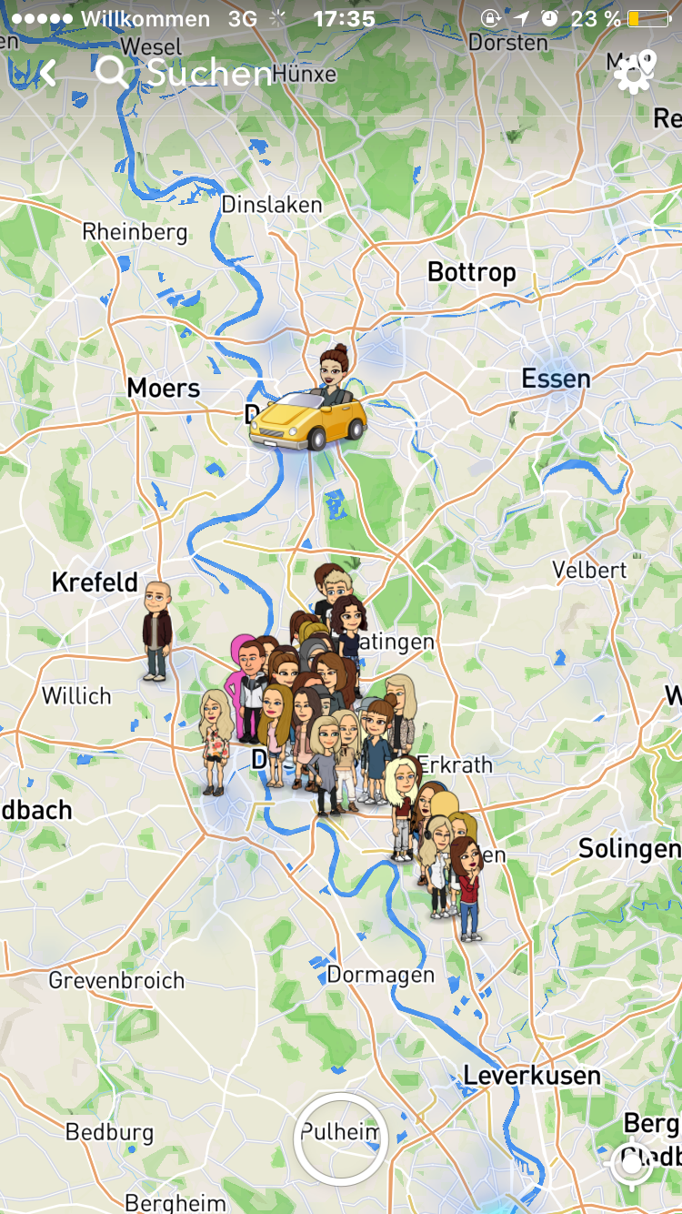 Snapchat-Karte