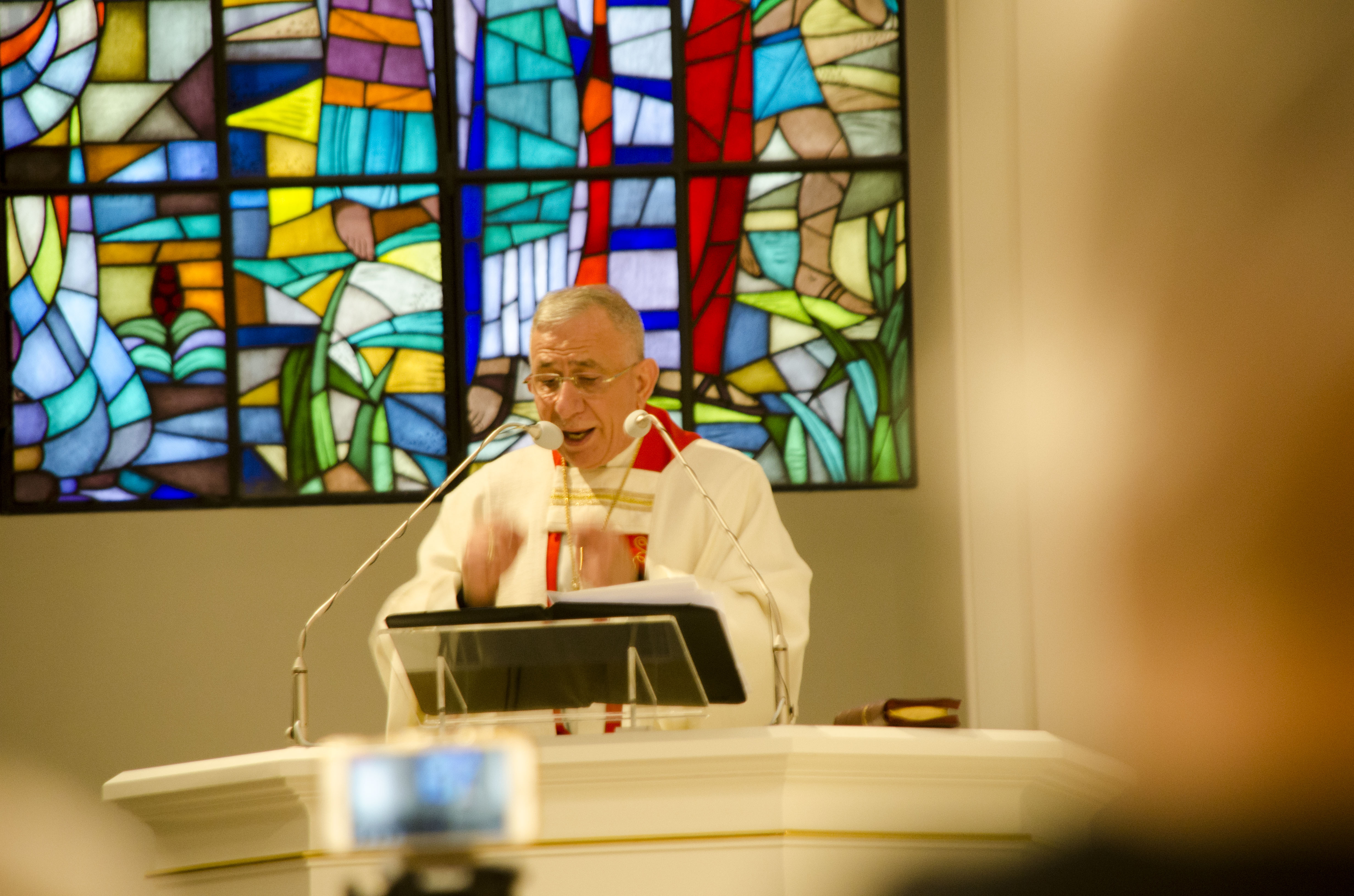 Bischof Munib Younan bei der Festpredigt