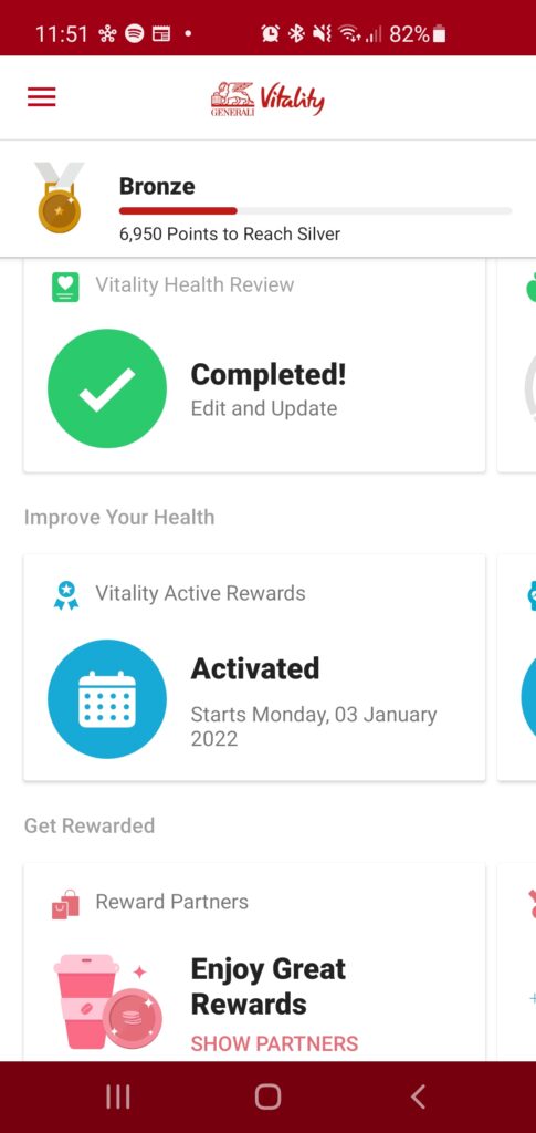 Gesundheits-App: Generali Vitality