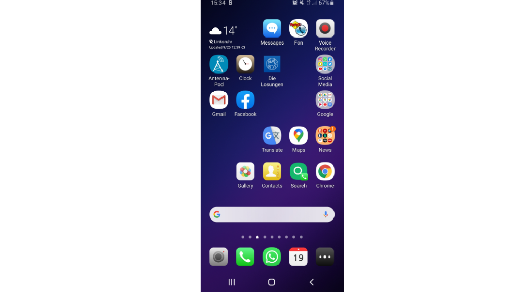 Home Screen
