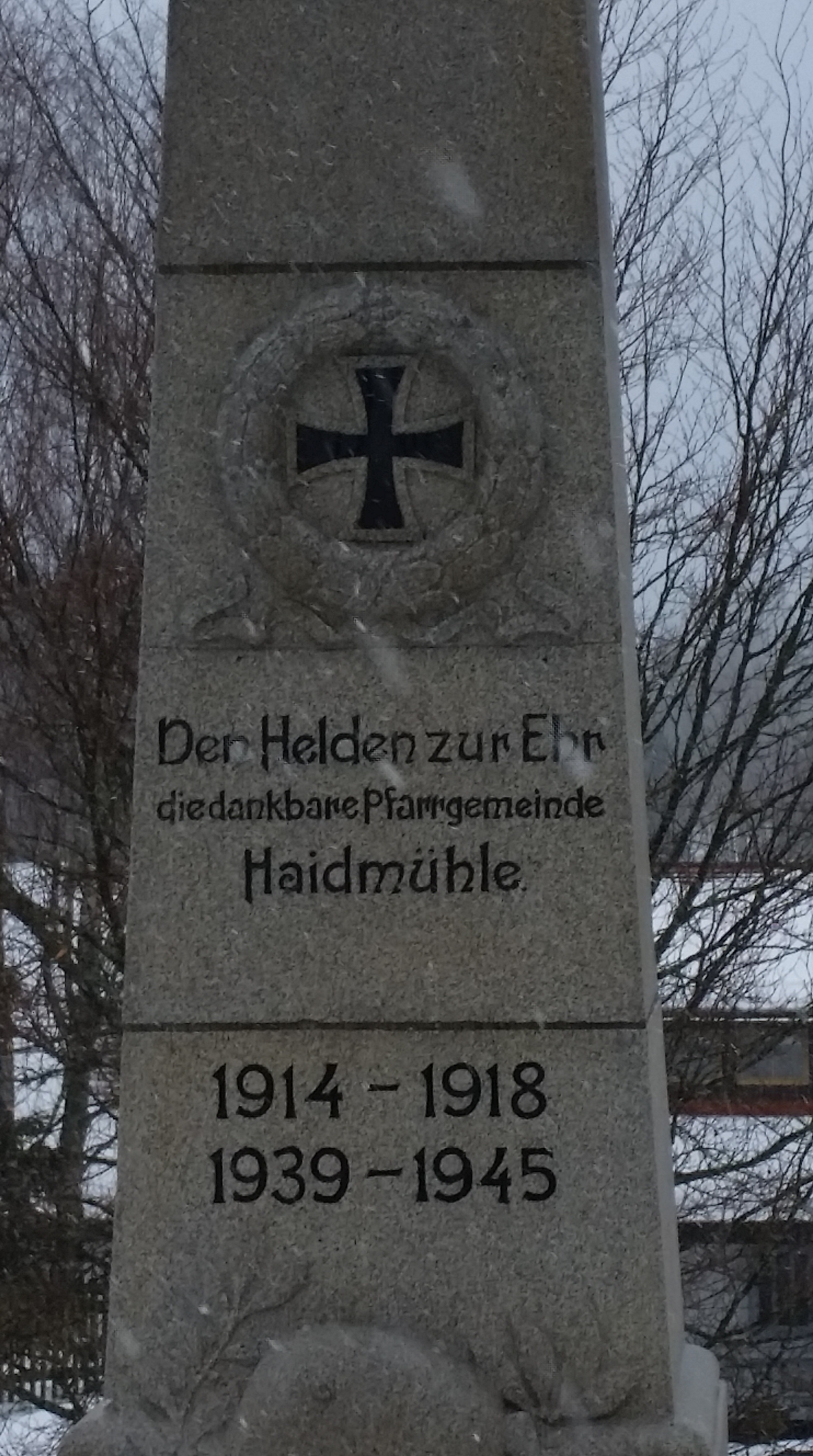 "Kriegerdenkmal" in Haidmühle