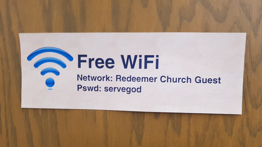 Freier WLAN-Zugang in einer amerikanischen Kirchengemeinde