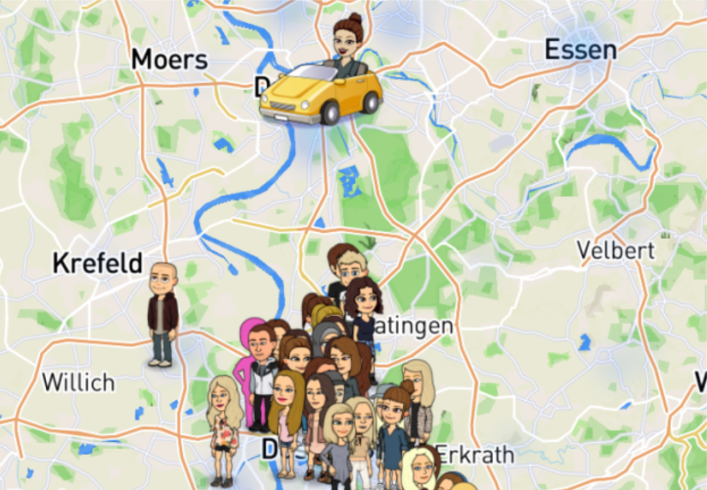 Snapchat-Karte
