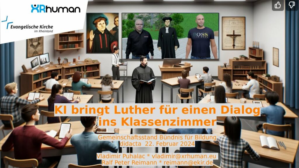 KI-Martin-Luther im Klassenzimmer